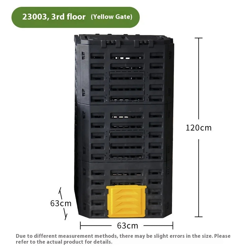Courtyard Composting 300L Bin Garden Large Capacity Fermentation Tank Box Outdoor Tipping Bucket Barrel