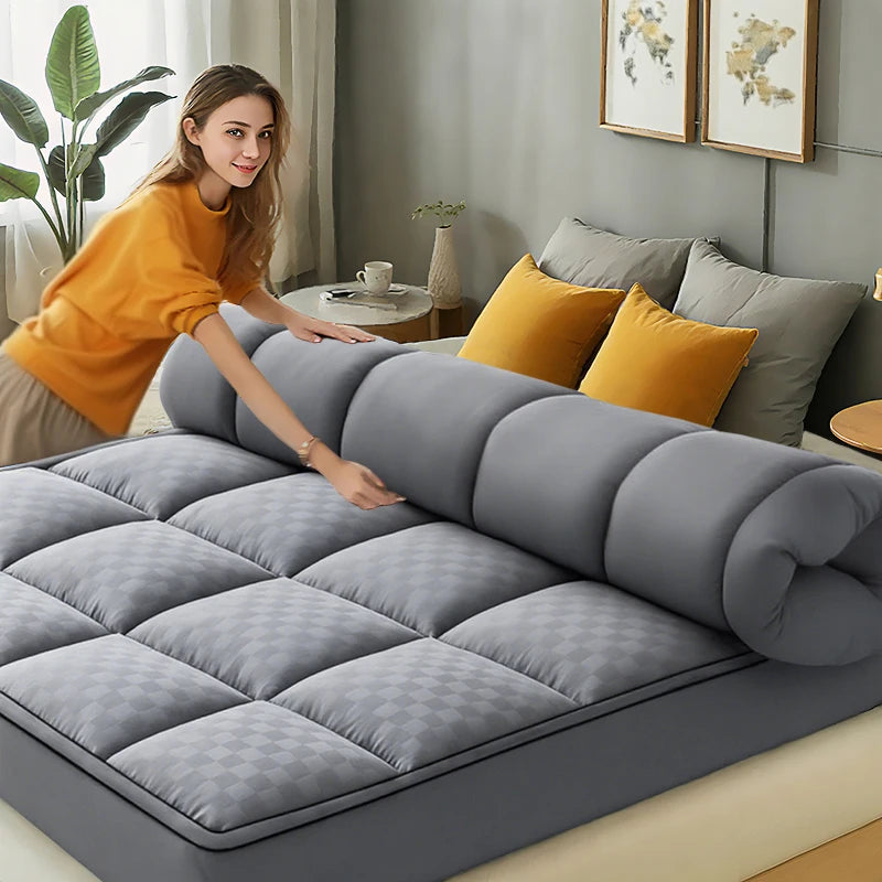 Thick Mattress Topper 1000Gsm Cooling Noiseless Breathable Fitted 8-21 Deep Pocket Machine Washable