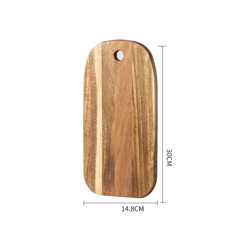 Acacia solid wood bread board western steak board baking dessert tray
