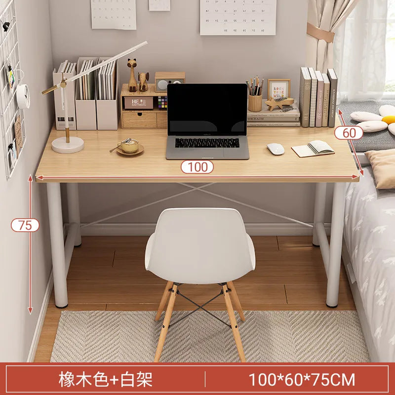 Home Storage Office Desk Minimalist White Standing Gaming Study Office