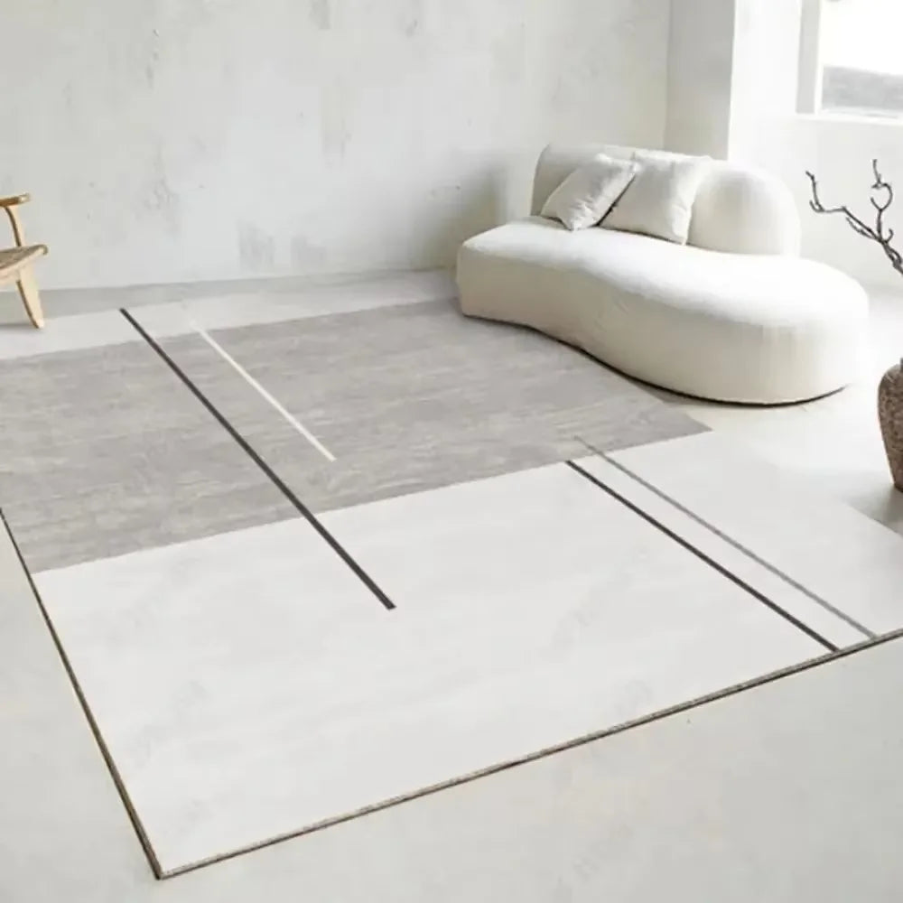 Flannel Carpet Modern Light Luxury Living Room Large Rug Non-Slip Washable