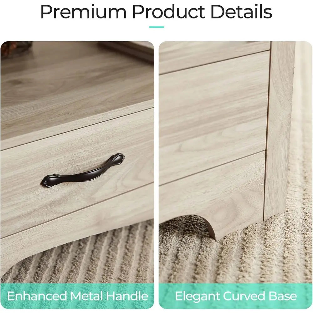 Modern Rustic Storage Coffee Table,