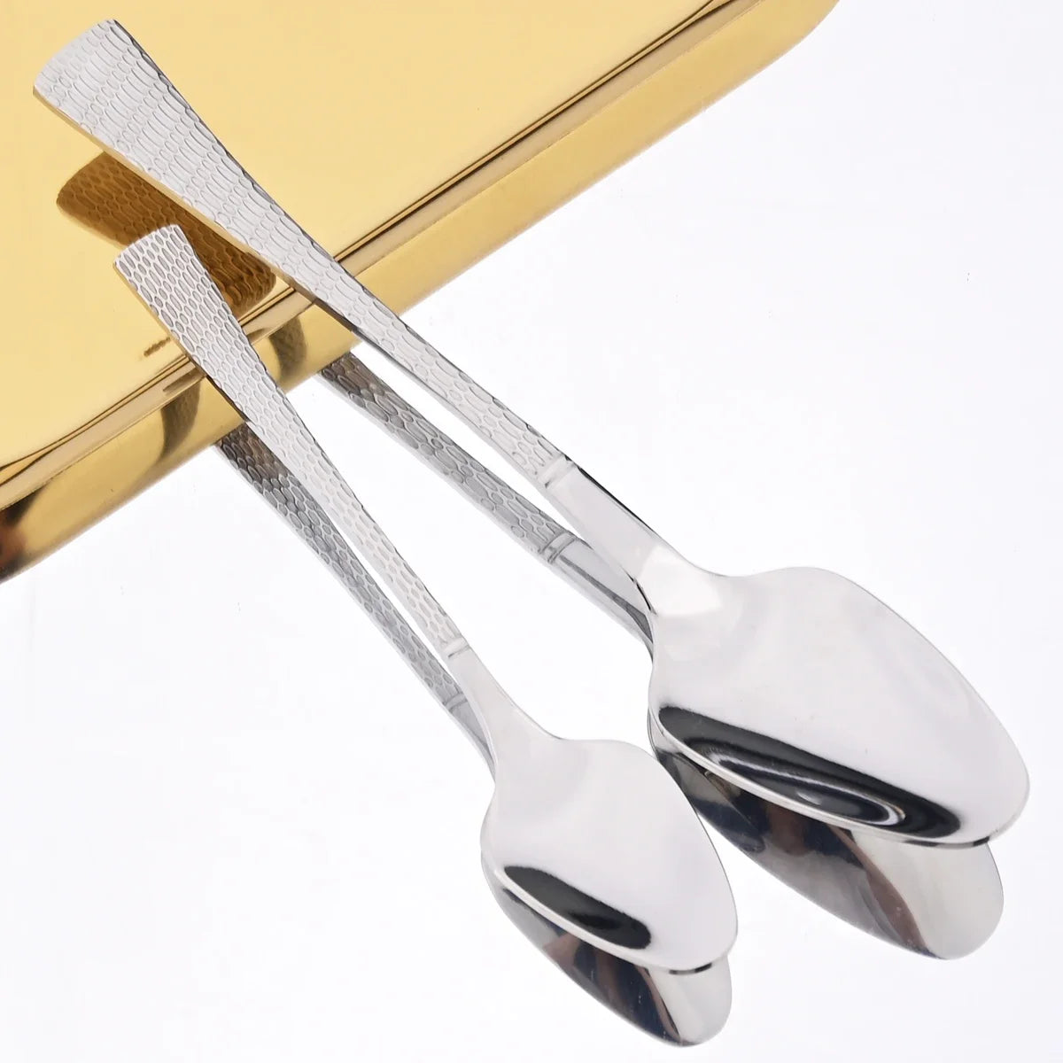 Stainless Steel Dinnerware Set Knife Fork Spoon Dinner Set Kitchen Silver Flatware
