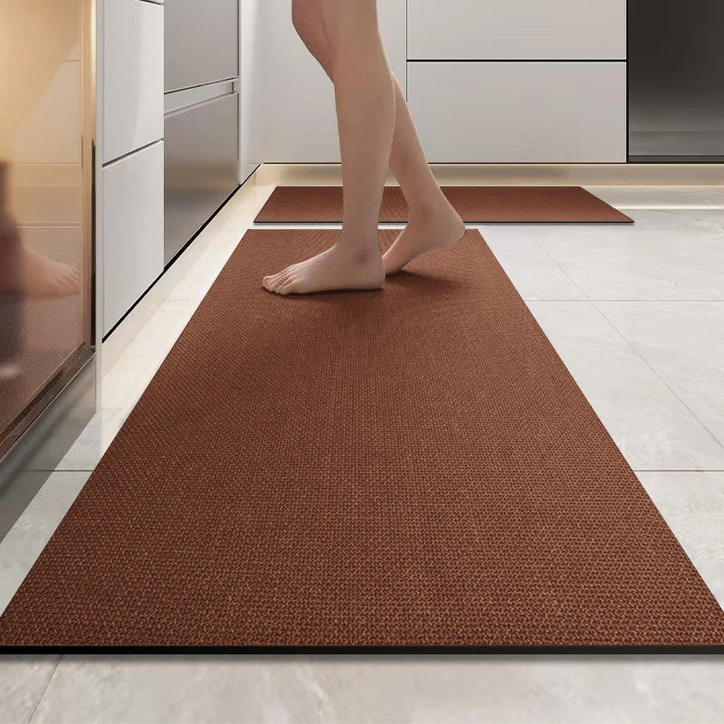 Long strip kitchen floor mat diatomaceous earth non-slip absorbent mat square entrance mat