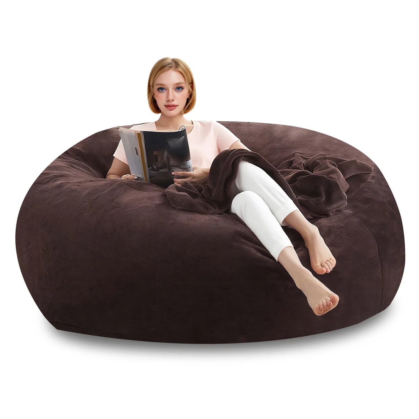 Big Bean Bag Chair with Filler Memory Foam Chair Super Soft Plush