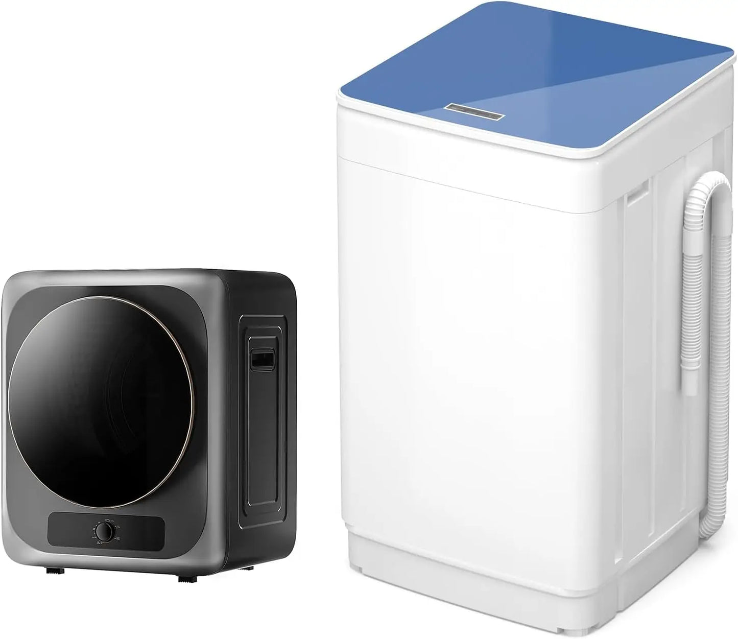 Portable Washing Machine and Dryer Set, 18lbs Fully Automatic Washer and 10lbs Portable Dryer with Stainless Steel, Customized