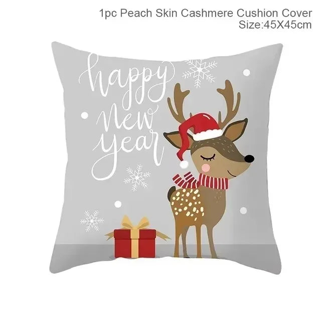 Christmas Cushion Cover Pillowcase Decorations for Home