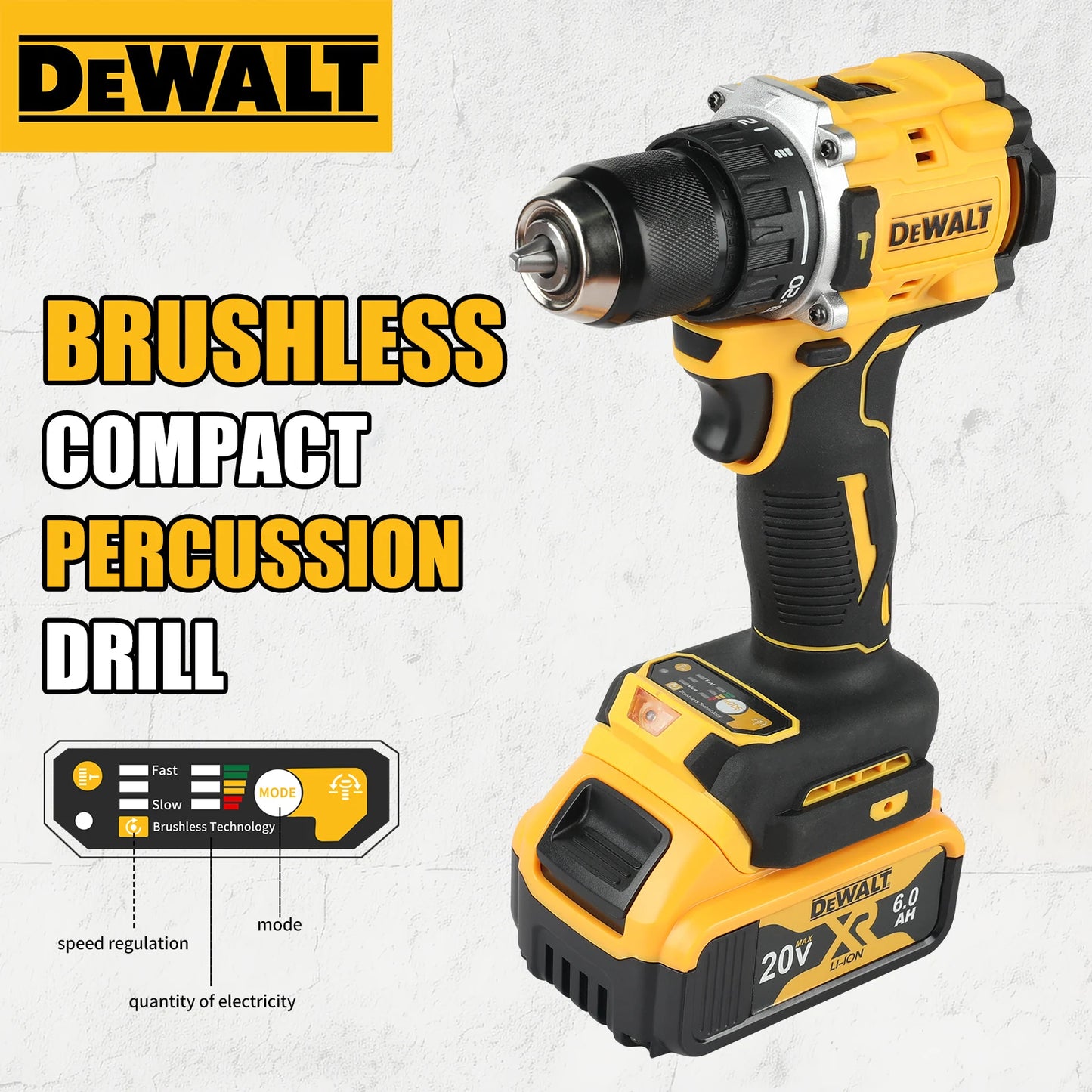 DEWALT Cordless Impact Drill Brushless Professional Car Maintenance & Household Repair