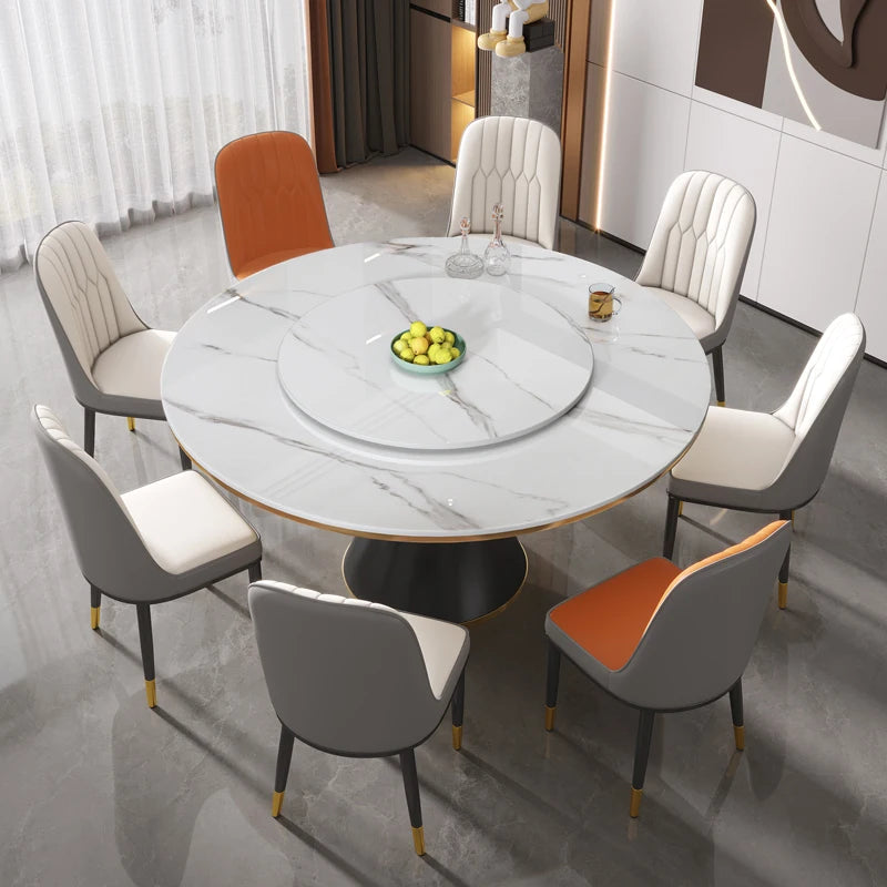High Top Luxury Kitchen Tables Warm Keep Decoration Dining Tables French Design