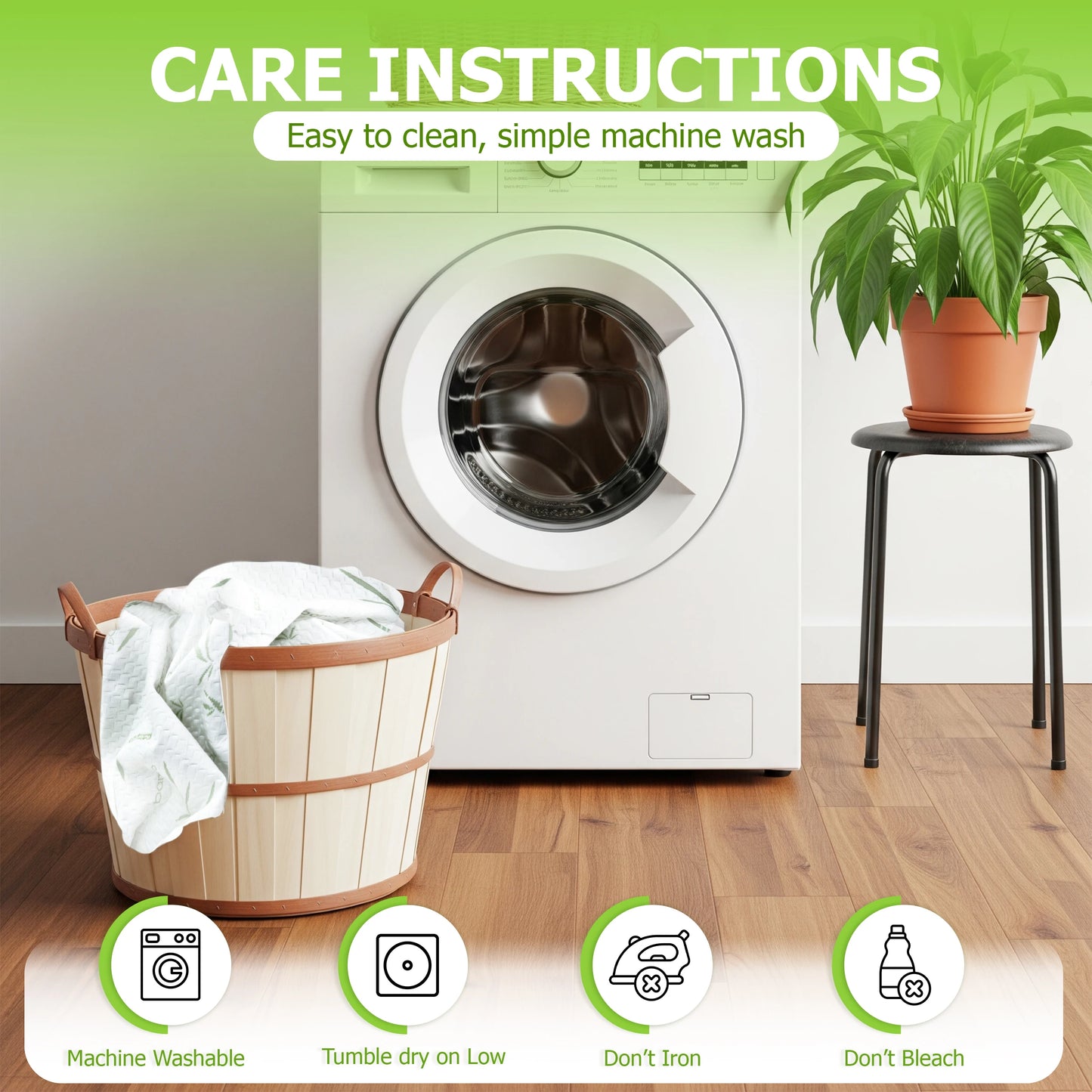 Mattress Protector, Cooling from Bamboo Viscose, 100% Waterproof - Fitted Sheet Style, Deep Pocket