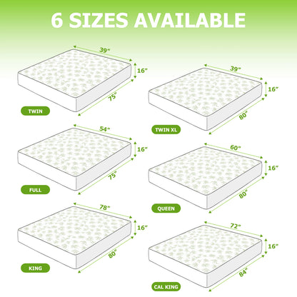 Mattress Protector, Cooling from Bamboo Viscose, 100% Waterproof - Fitted Sheet Style, Deep Pocket
