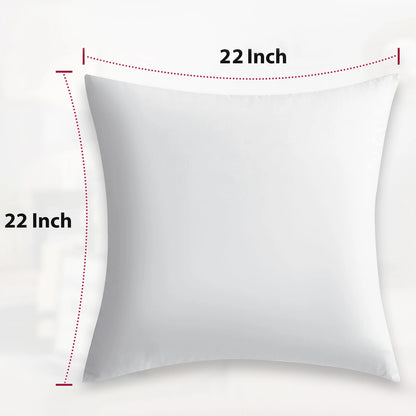 Set of 4 Soft Square Cushions with Fluffy throw pillow inserts