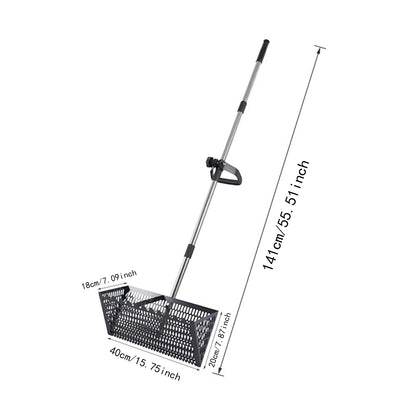 Sand Sift Rake Handheld Beach Mesh Shovel Ergonomic Sharp Tooth Sifter for Gardening Soil