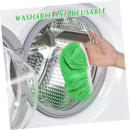 6Pcs Washable Microfiber Flat Mop Pads - Replacement Cloths for Wet Mopping, For Hardwood and Tile Floors