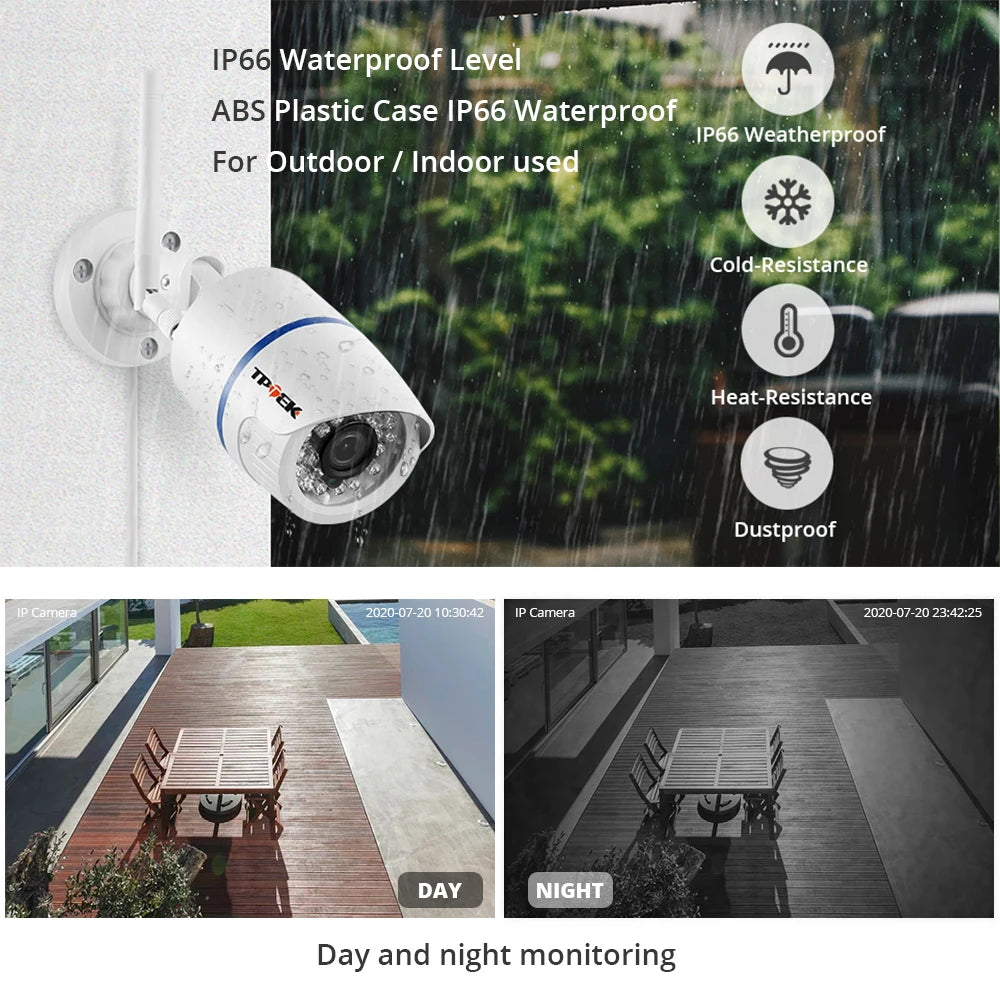 4MP 1080P IP Camera Outdoor Home Security Camera Wireless Wi Fi Bullet Waterproof Video HD Camara