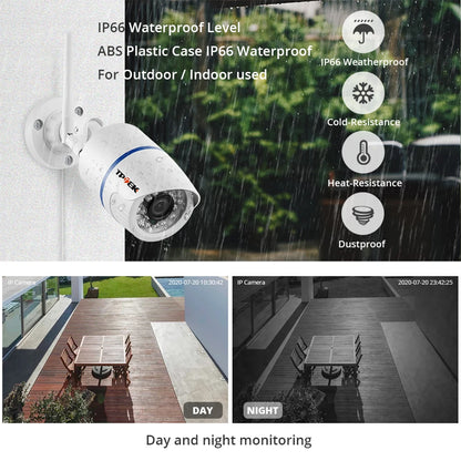 4MP 1080P IP Camera Outdoor Home Security Camera Wireless Wi Fi Bullet Waterproof Video HD Camara