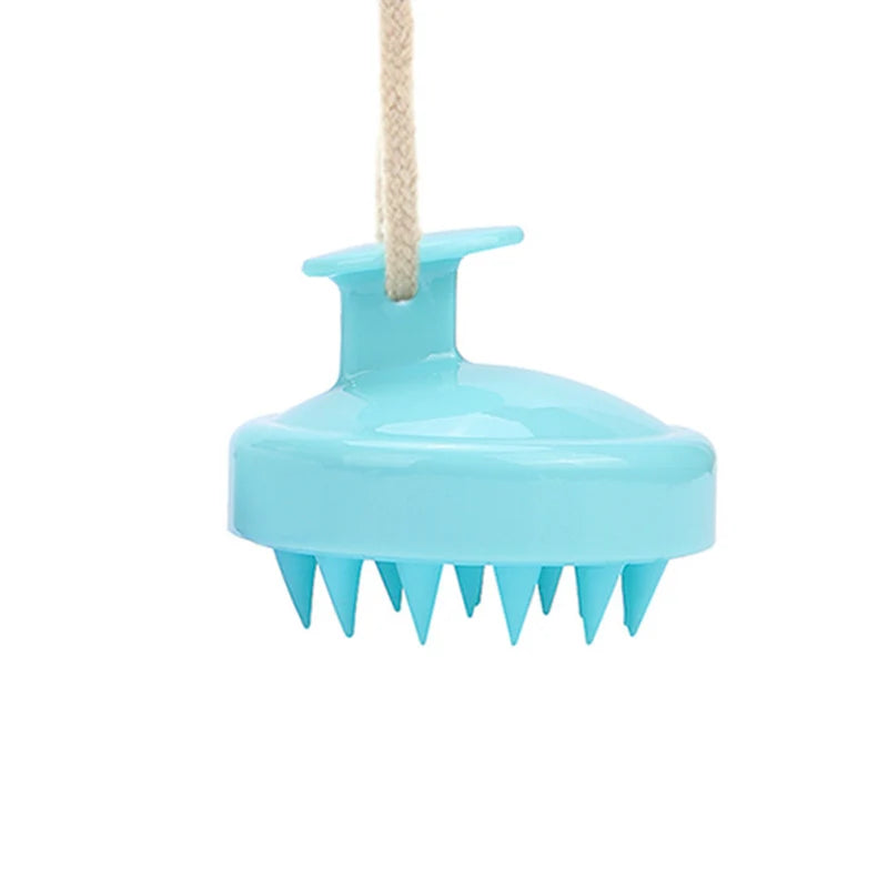 Silicone Hair Scalp Massage Brush Comb Shampoo Hair Washing Comb Magic Handle Brush Spa Massage Brush