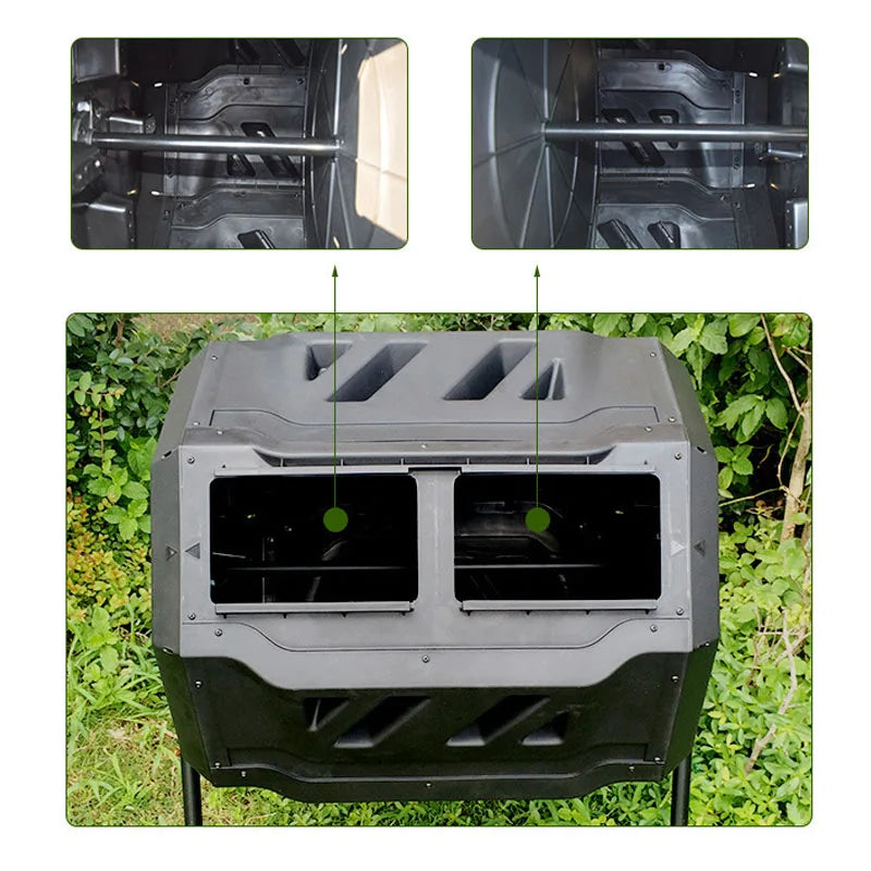 Outdoor Compost Bucket Corrosion Prevention, Aerobic Fermentation, Fermentation, Kitchen Waste, 160L
