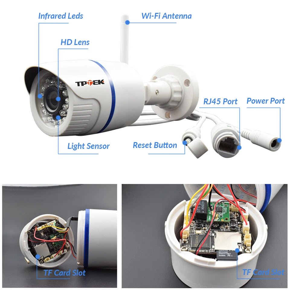 4MP 1080P IP Camera Outdoor Home Security Camera Wireless Wi Fi Bullet Waterproof Video HD Camara