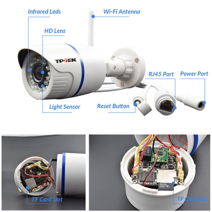 4MP 1080P IP Camera Outdoor Home Security Camera Wireless Wi Fi Bullet Waterproof Video HD Camara