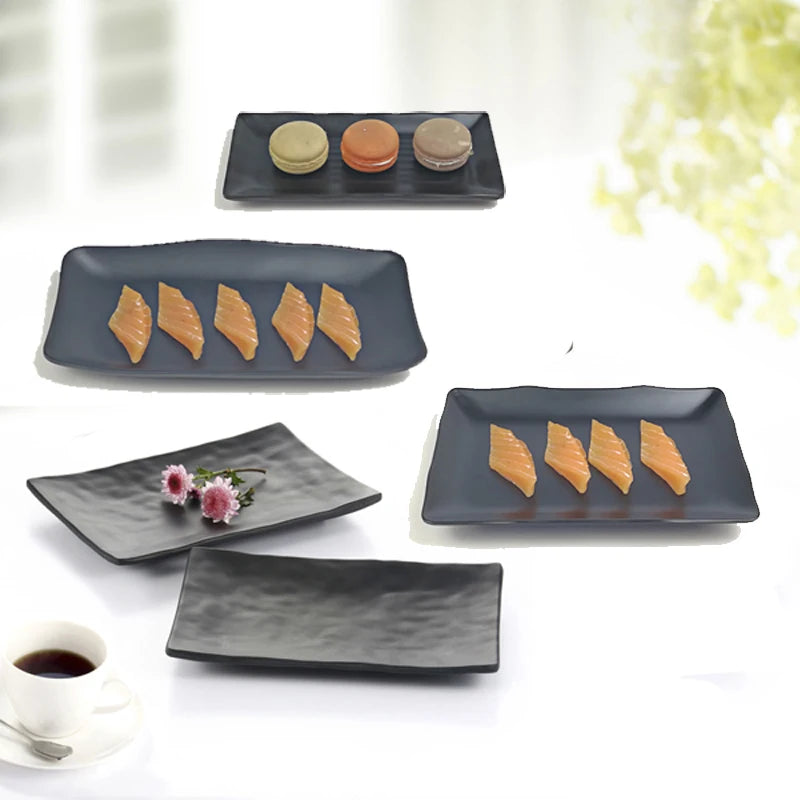 Melamine Dinnerware Plate Rectangle Cuisine