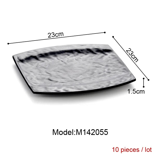Melamine Dinnerware Plate Rectangle Cuisine