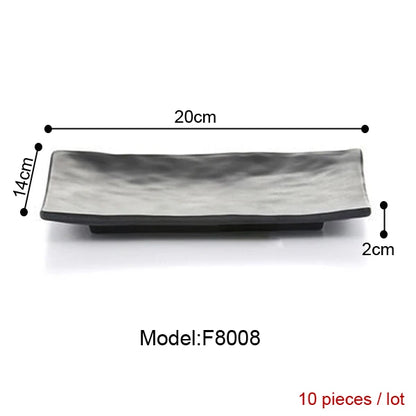 Melamine Dinnerware Plate Rectangle Cuisine
