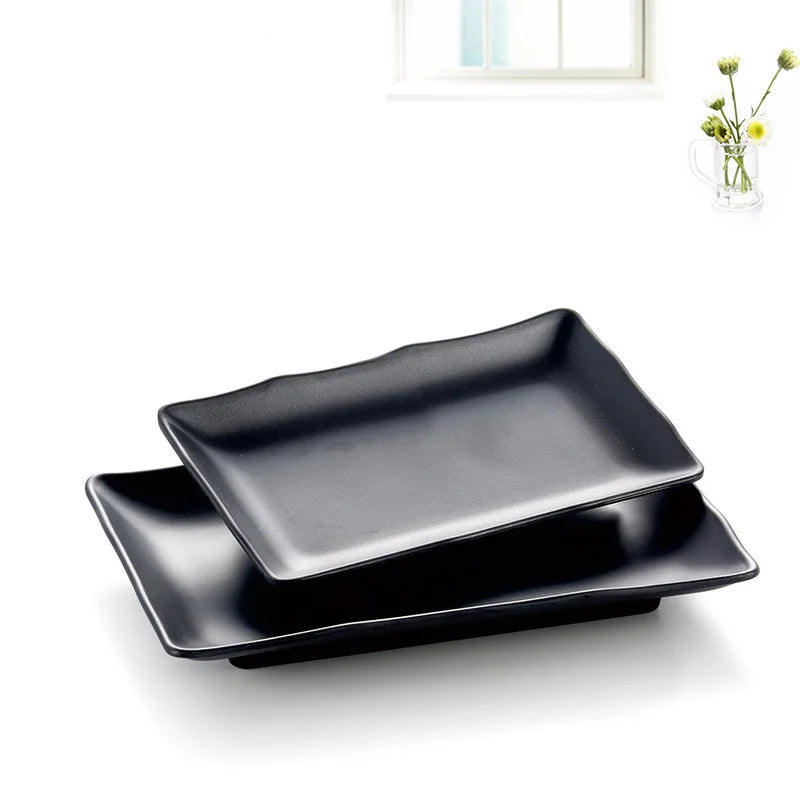 Melamine Dinnerware Plate Rectangle Cuisine