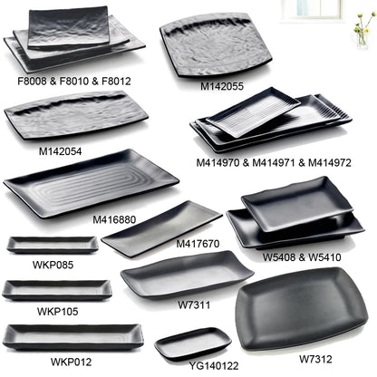 Melamine Dinnerware Plate Rectangle Cuisine