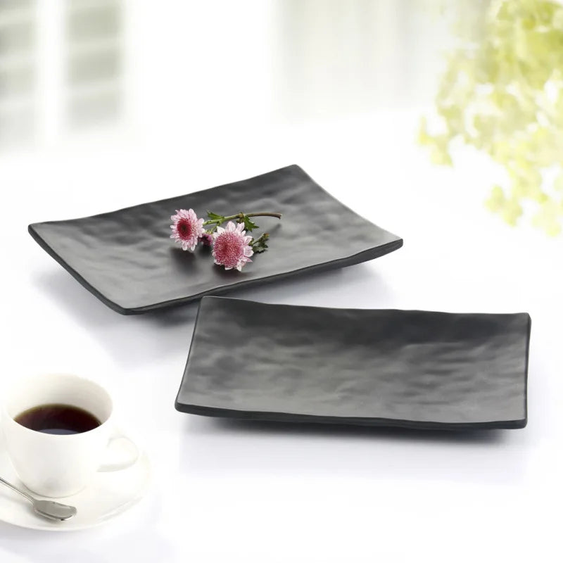 Melamine Dinnerware Plate Rectangle Cuisine