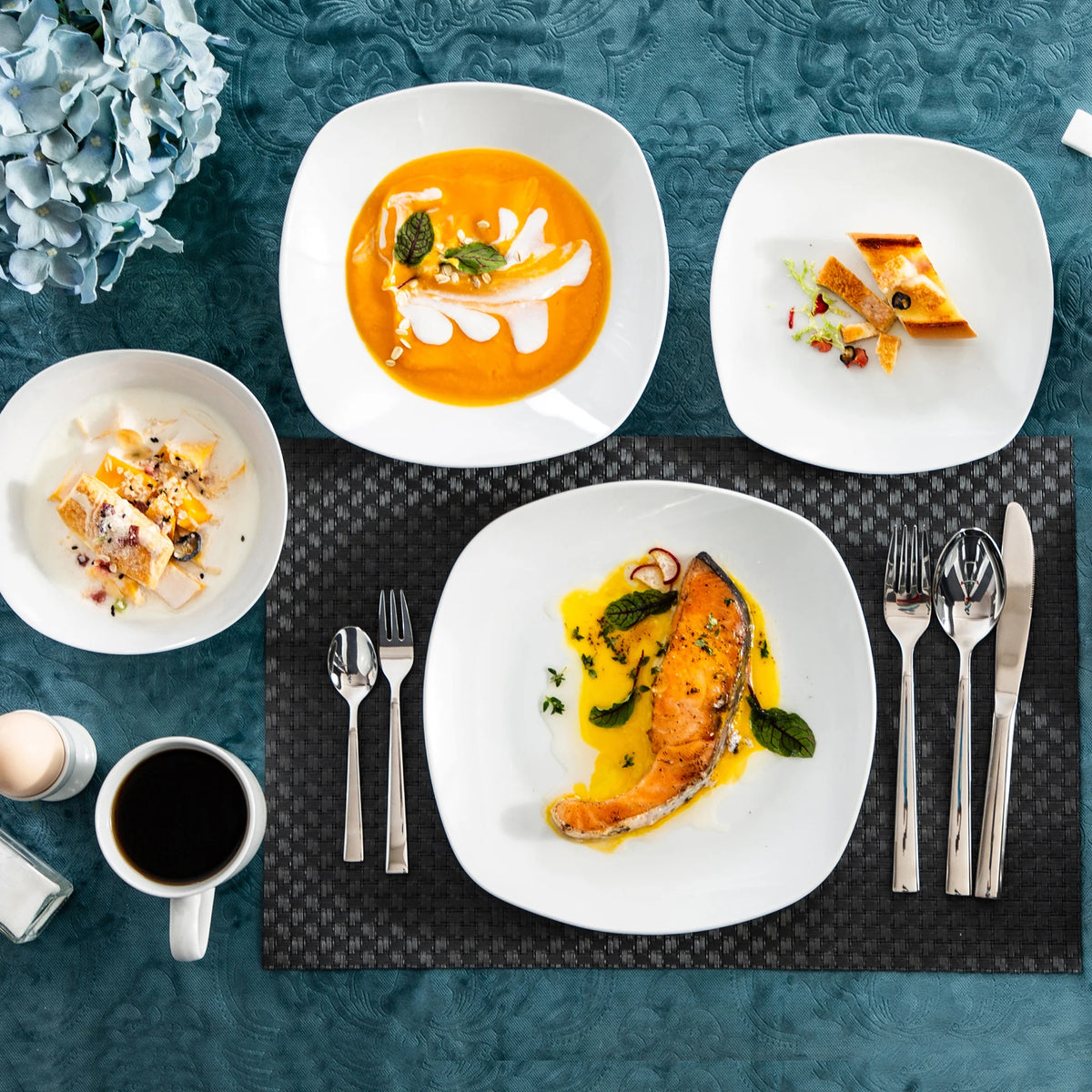 Elisa 50-Piece Tableware Dinner Set