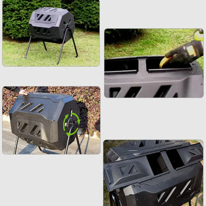 Outdoor Compost Bucket Corrosion Prevention, Aerobic Fermentation, Fermentation, Kitchen Waste, 160L