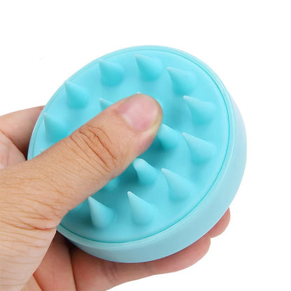 Silicone Hair Scalp Massage Brush Comb Shampoo Hair Washing Comb Magic Handle Brush Spa Massage Brush