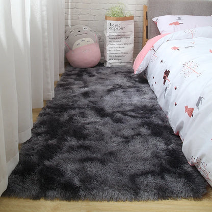 Bedroom Carpet Soft Decoration White Fluffy Large Kids Bedside Rugs