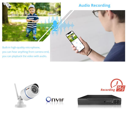 4MP 1080P IP Camera Outdoor Home Security Camera Wireless Wi Fi Bullet Waterproof Video HD Camara