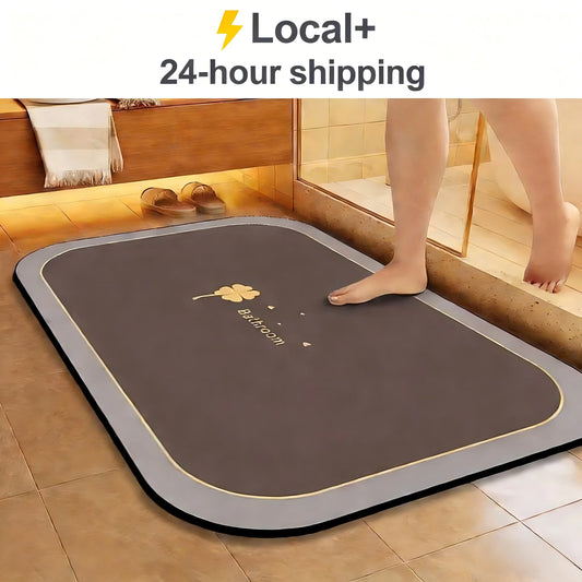 1pc Diatomite Mat Quick Dry Super Absorbent Non-Slip Floor Mat