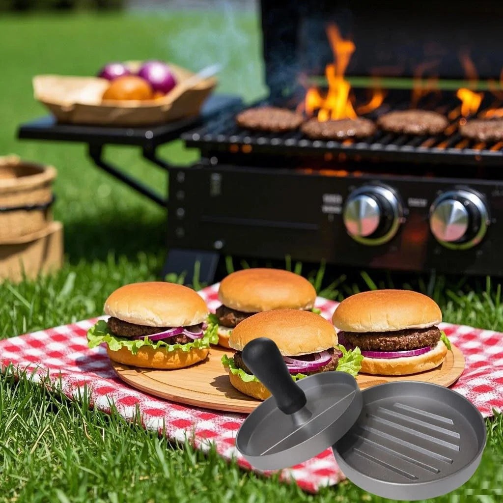Burger Press Hamburger Maker BBQ Grill.