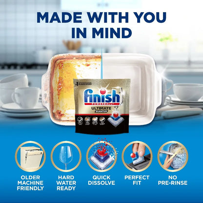 Ultimate Quantum Dishwasher Pods 50% More Cleaning Power, 11 Count
