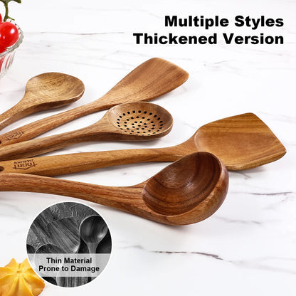 5PCS Wooden Kitchen Utensils Kit