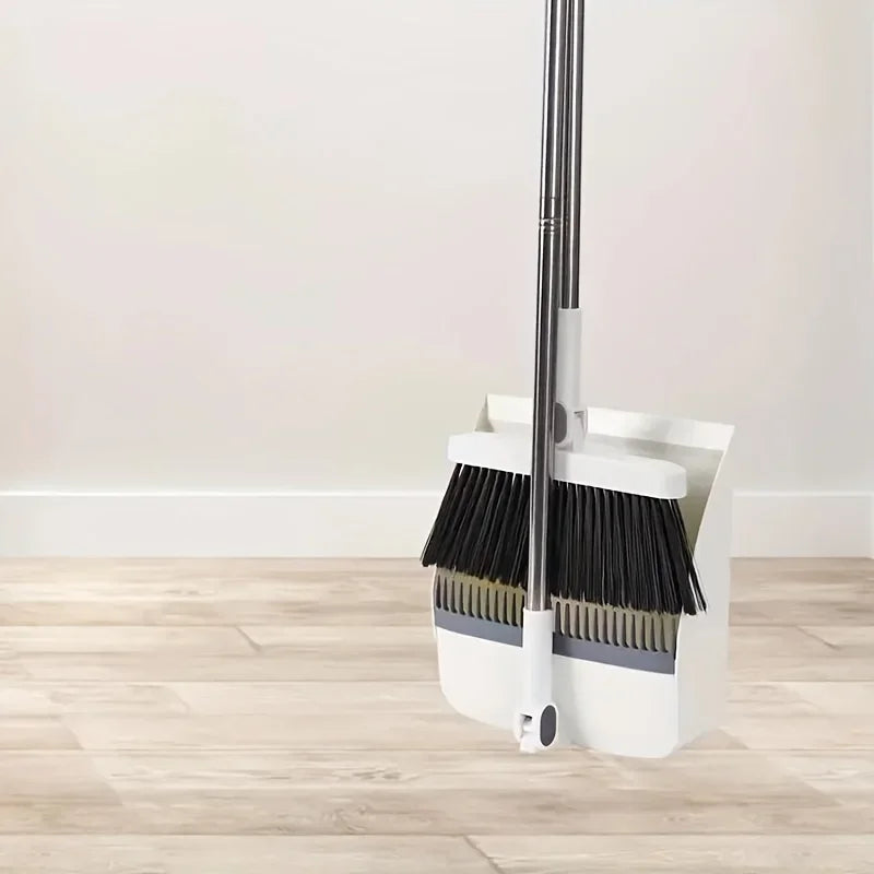 **1 Set Long Handle Broom & Dustpan
