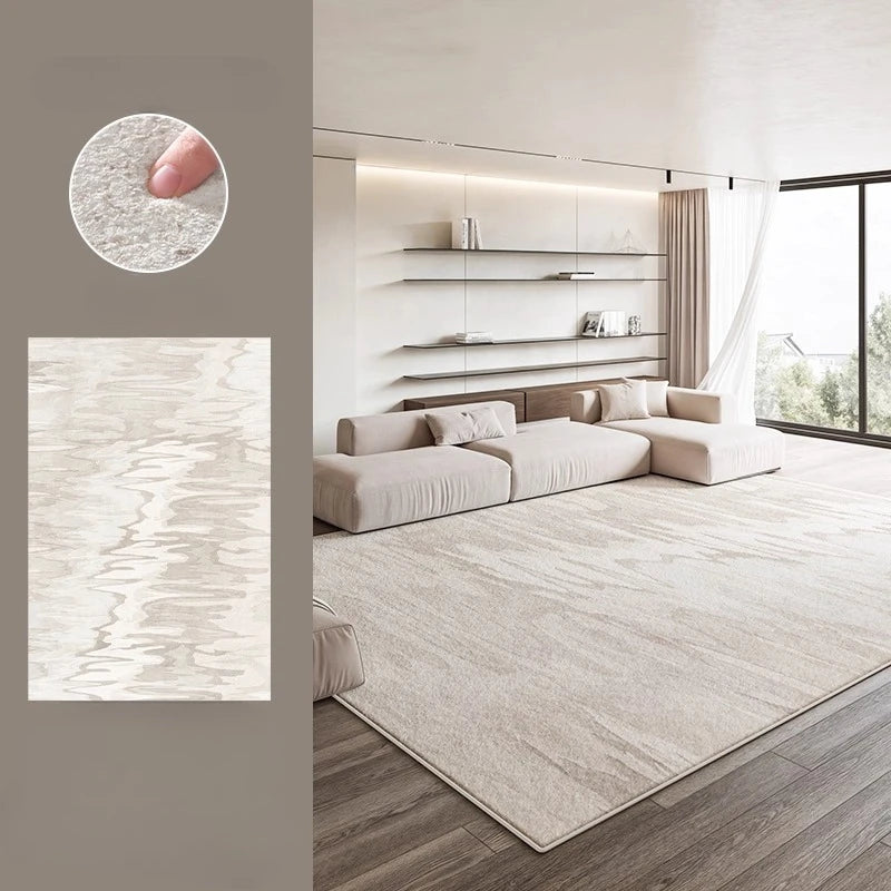 Cream Style Large Area Carpet Thick Plush Lounge Floor Mat Fluffy Soft Study Rug