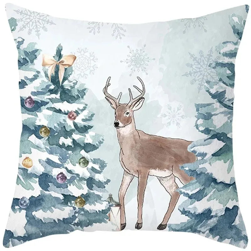 Christmas Cushion Cover Pillowcase Decorations for Home