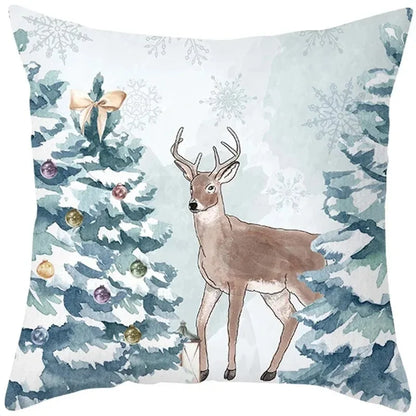 Christmas Cushion Cover Pillowcase Decorations for Home