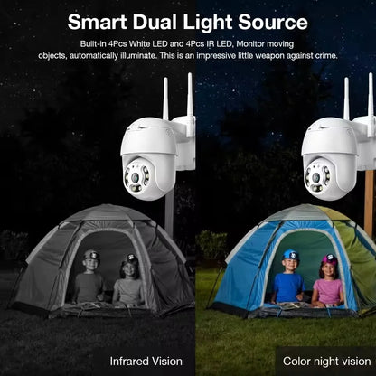 V380 pro 8MP 4K Wi-Fi Camera Outdoor Home Security IP Smart Monitor Video Full Color Night Vision