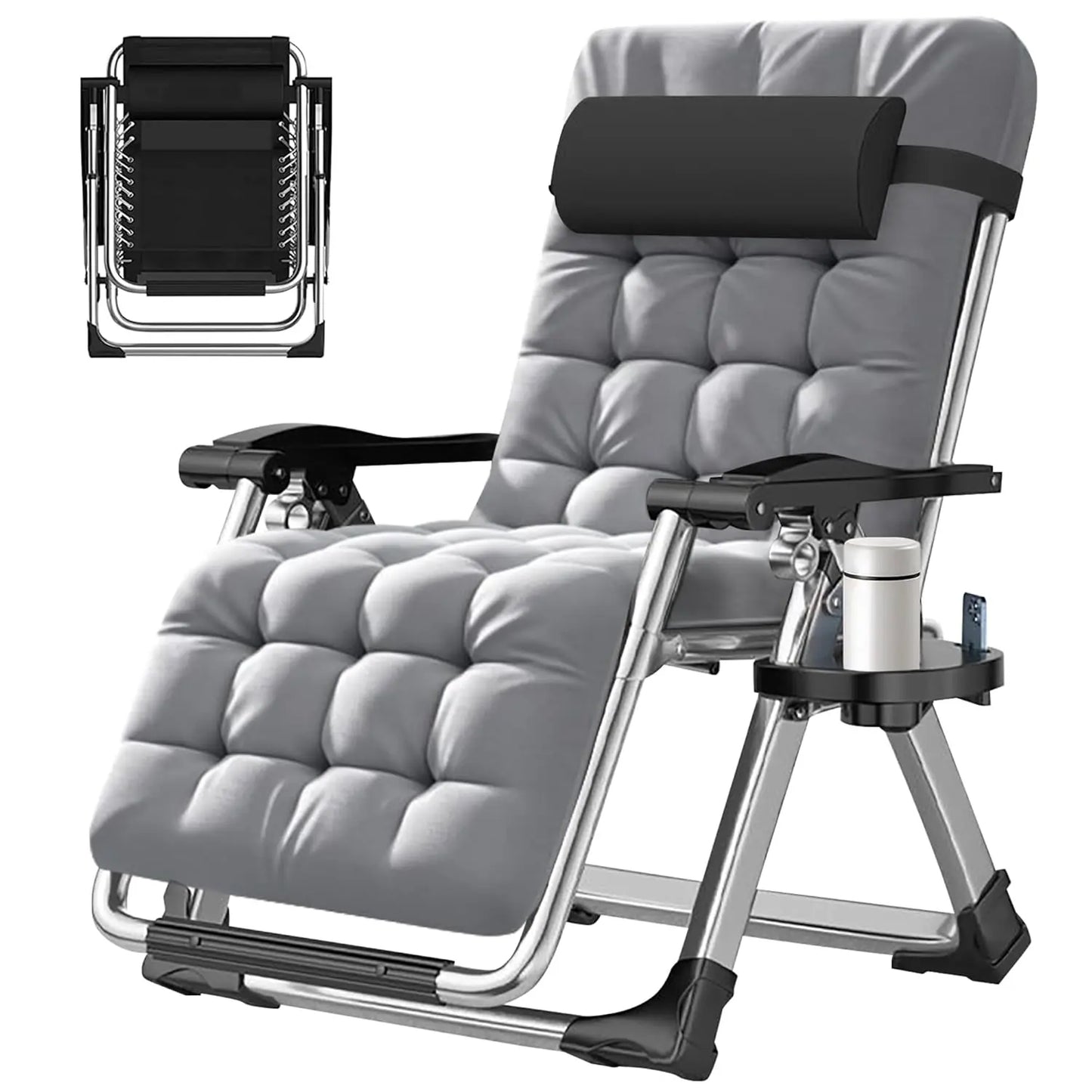Zero Gravity Chair, Premium Outdoor Lawn Folding Adjustable Reclining Patio Chairs