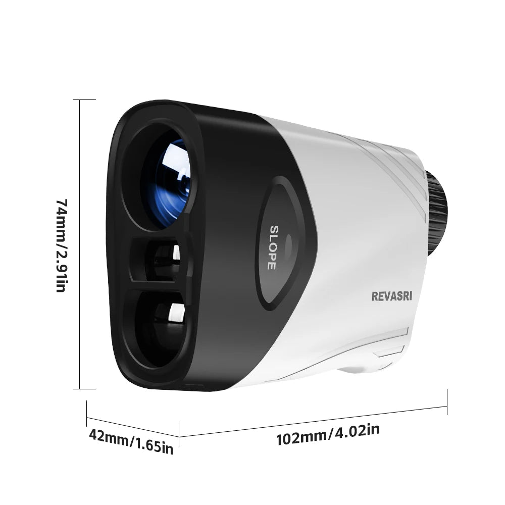 REVASRI Handheld Golf Rangefinder 6X 1000Yards Slope Mode Flag Lock Vibration, Strong Magnetic