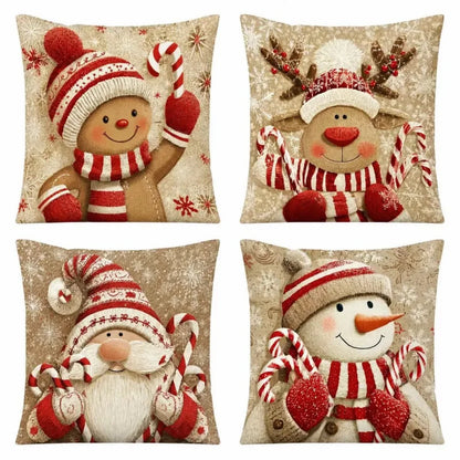 Christmas Cushion Cover Pillowcase Decorations for Home