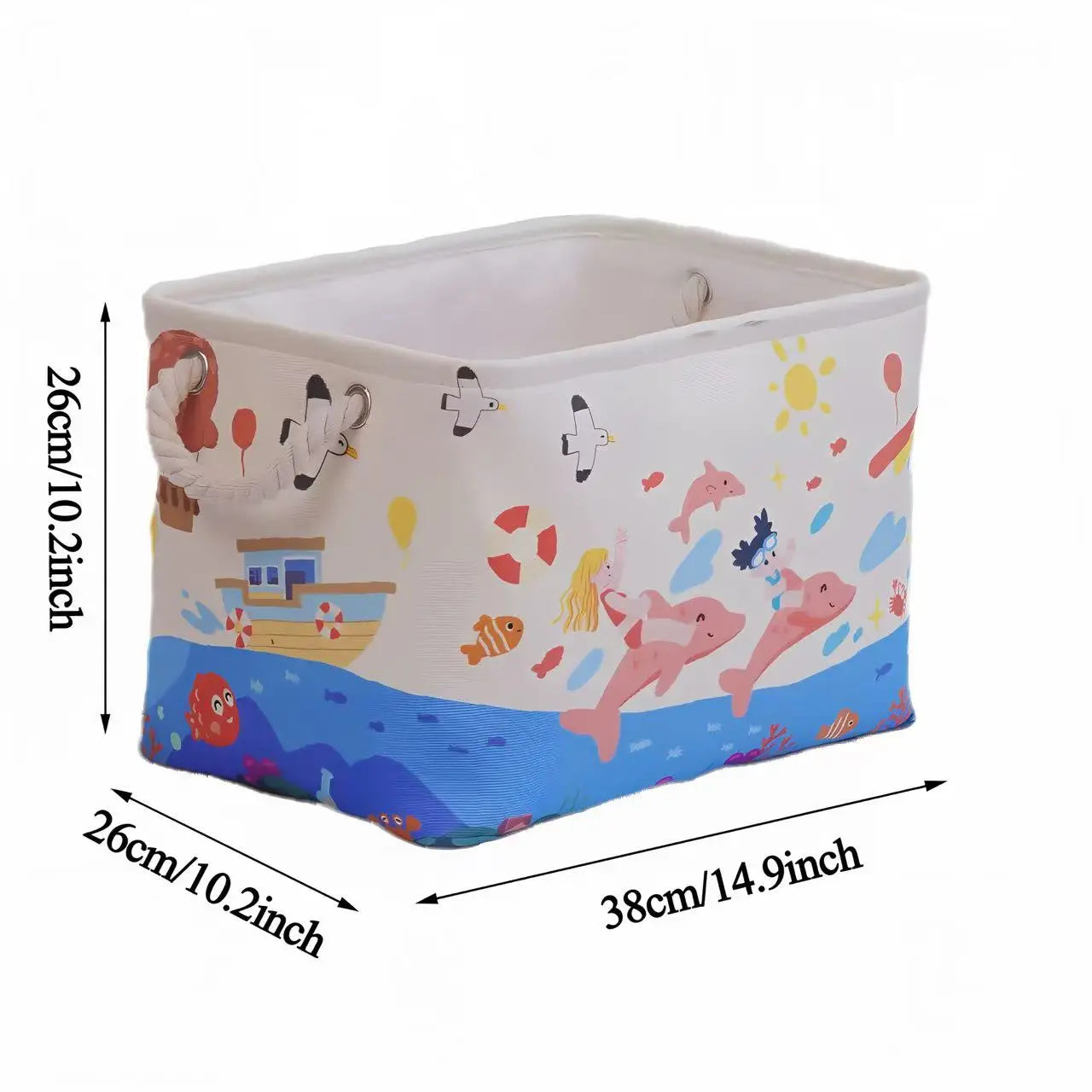 Sundries Storage organizer Laundry Basket for Toys Clothes Socks Book Organizer