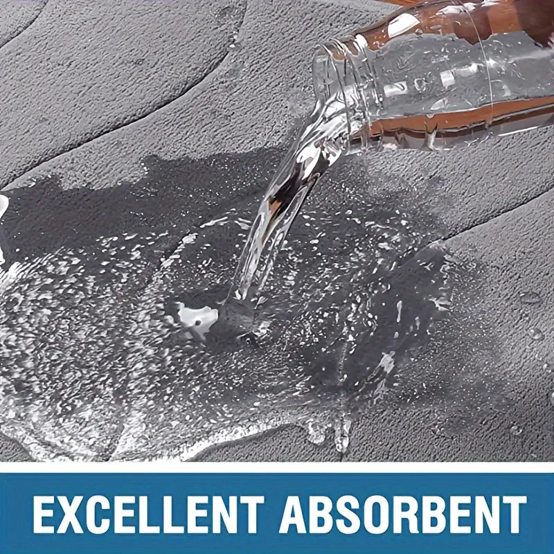 Thick bathroom absorbent mat simple door dirt-resistant, quick-drying non-slip entry mat