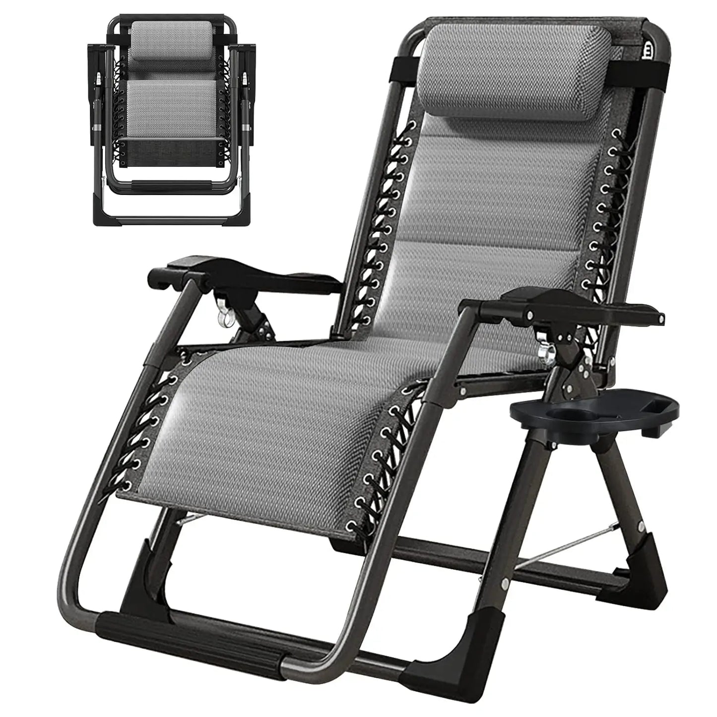 Zero Gravity Chair, Premium Outdoor Lawn Folding Adjustable Reclining Patio Chairs